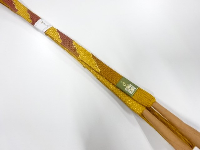 JAPANESE KIMONO / UNUSED KOREI HAND-TIED OBIJIME